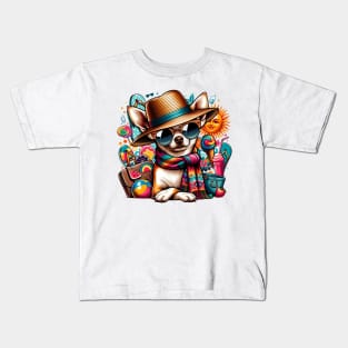 Chuhuahua on vacation Kids T-Shirt